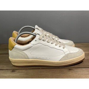 STB Shoe the Bear Women's Babtiste Sneakers Size 41 White Orange Lace Up Fashion